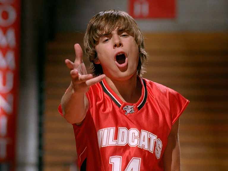 Zac in High School Musical