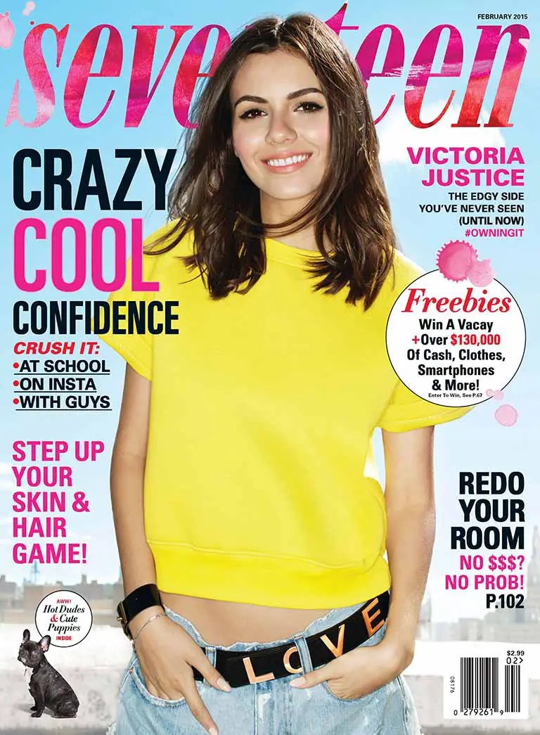 Victoria on cover of Seventeen