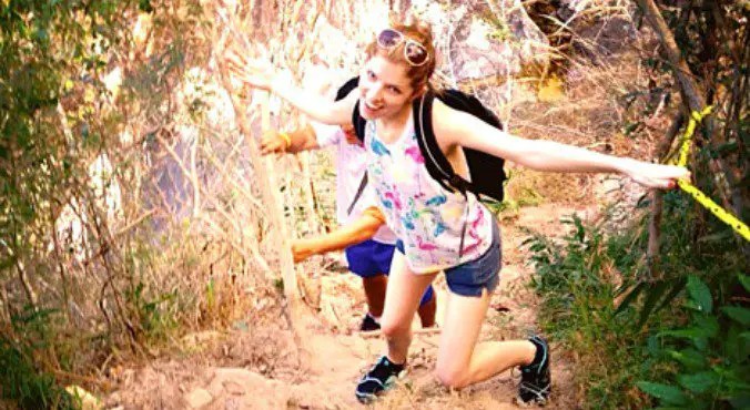 Anna Kendrick Hiking