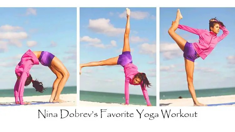 Yoga poses: Nina Dobrev