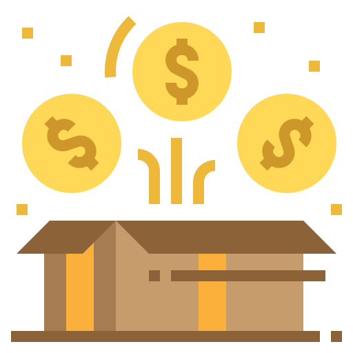 Cost saving, bonus icon