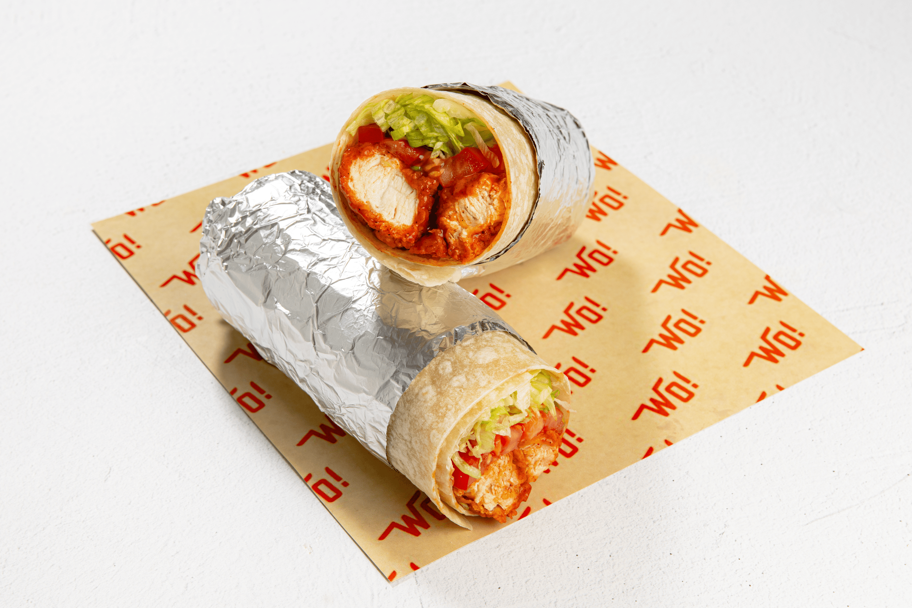 Picture of a delicious healthy juicy buffalo chicken wrap