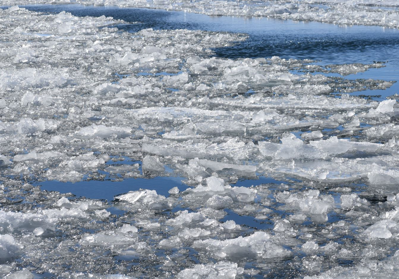 Ice on a lake