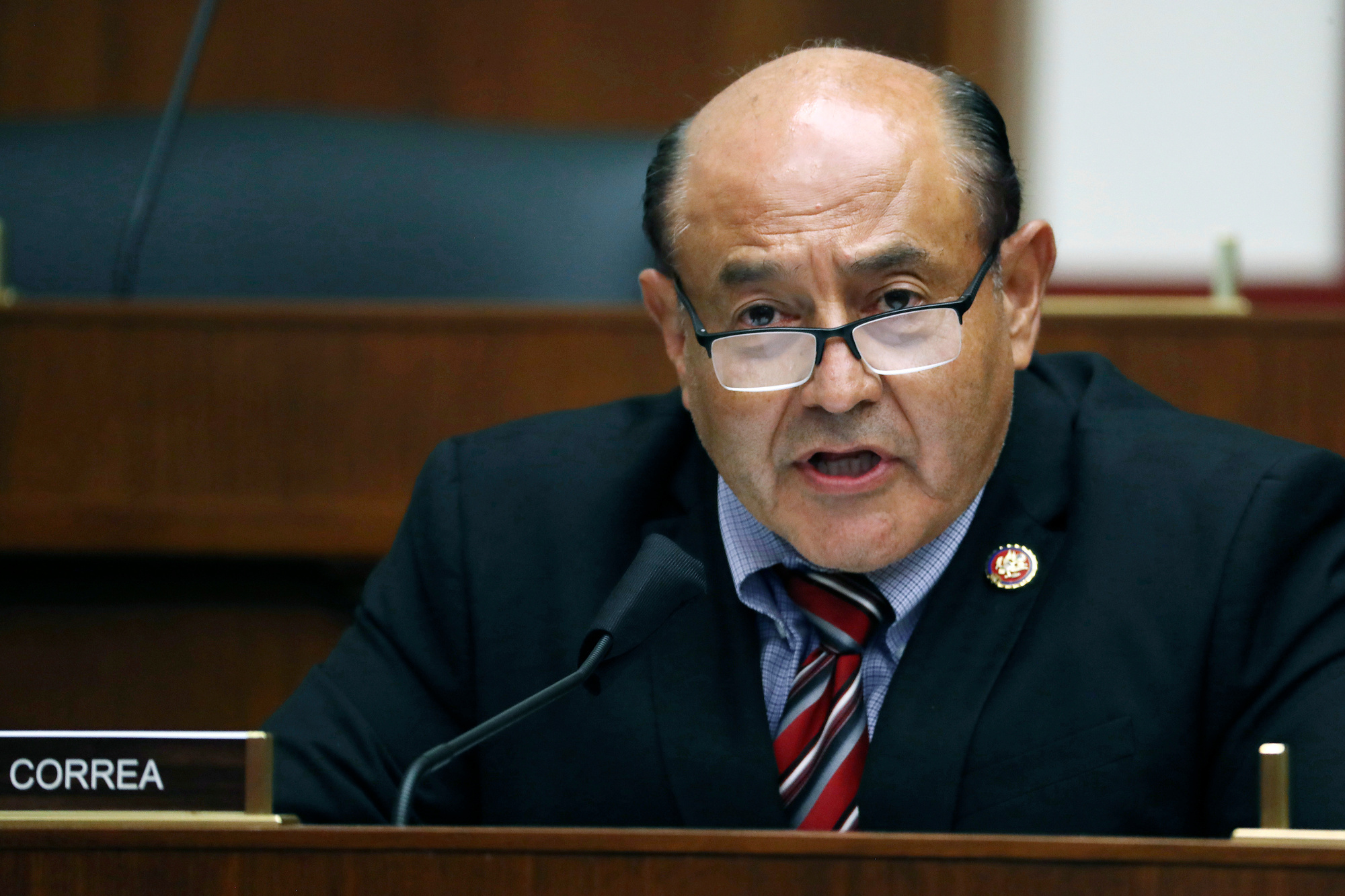 Rep. Lou Correa says he believes bipartisanship still exists in Congress even after the Jan. 6 insurrection. (Chip Somodevilla/Pool via AP)