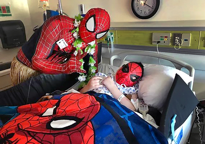 Yuri Williams visits people in hospitals to cheer them up. (Courtesy of Yuri Williams)