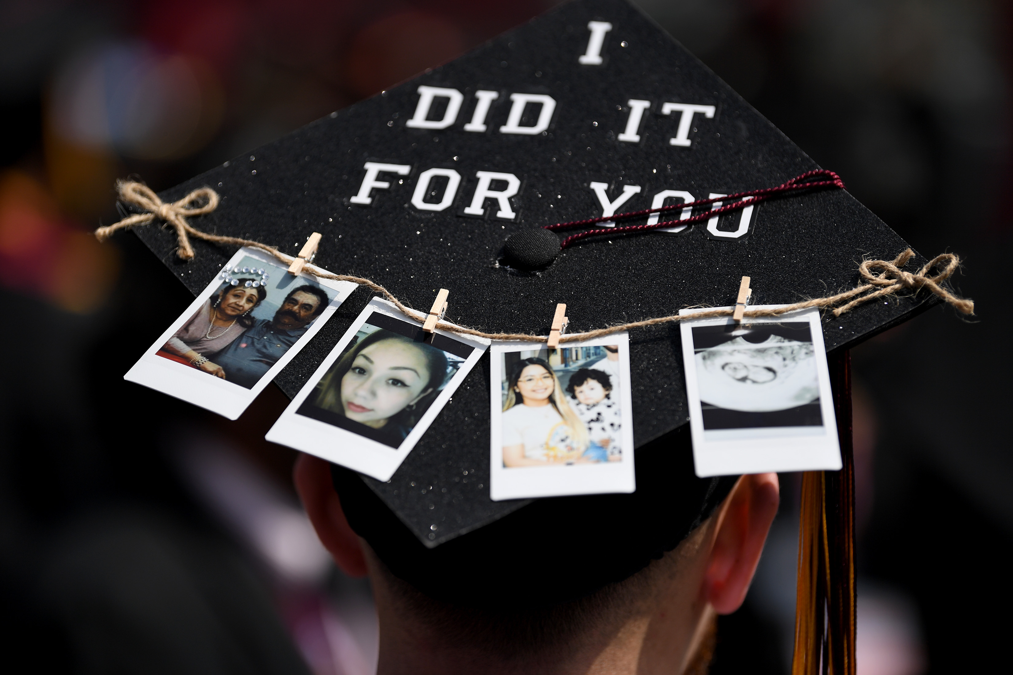 Graduation ceremonies for the College of Business Administration and Public Policy at Cal State Dominguez Hills' Dignity Sports Health Park Tennis Stadium on Saturday, May 20, 2023.(Photo by Axel Koester, Contributing Photographer)