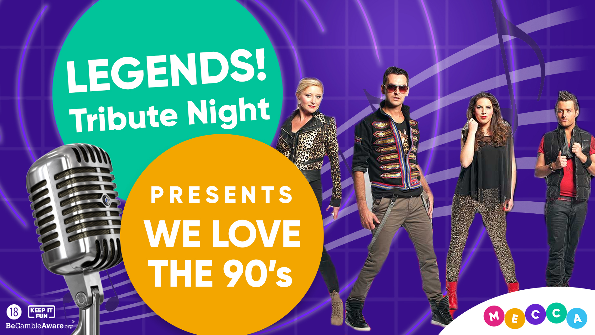 Legends Night Mecca Wrexham Presents We Love The 90s Wrexham Events Guide