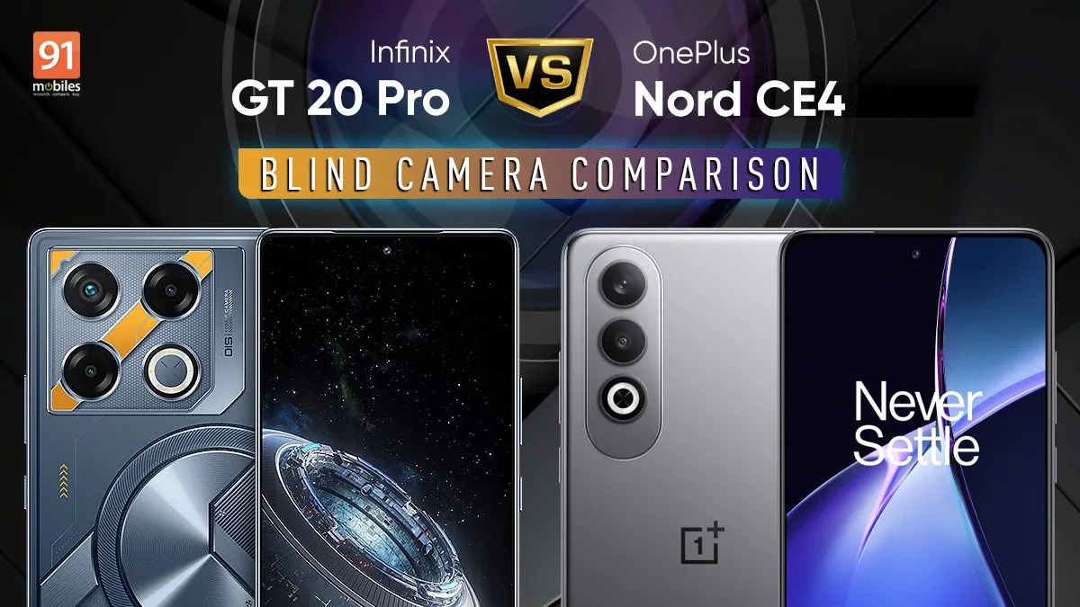 Infinix GT 20 Pro vs OnePlus Nord CE4 blind camera comparison: which is the better shooter under Rs 25,000?
