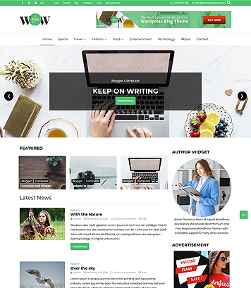 WOW Blog - A lovely WordPress Blog Theme - Acme Themes