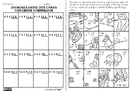 Divisiones Con Ceros Intermedios Actiludis