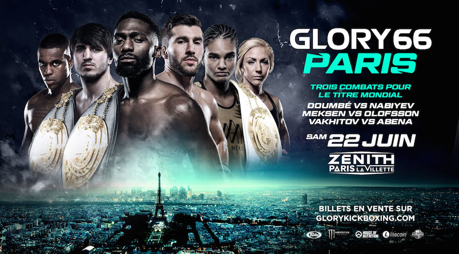 Le Glory 66 Aura Lieu Le 22 Juin A Paris Avec 2 Champions Francais En Tete D Affiche Arts Martiaux Mixtes