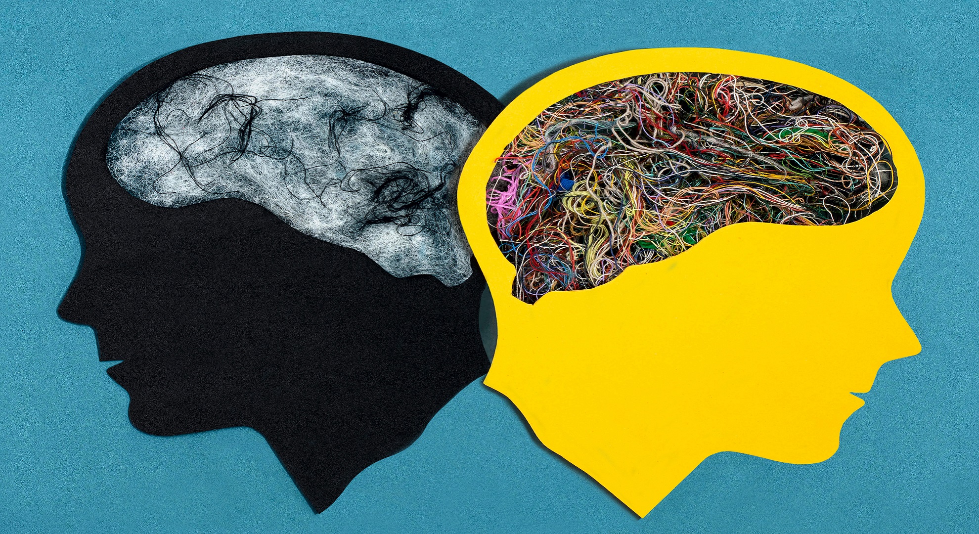 An image of two brains symbolizes ADHD comorbidity, or dual diagnoses