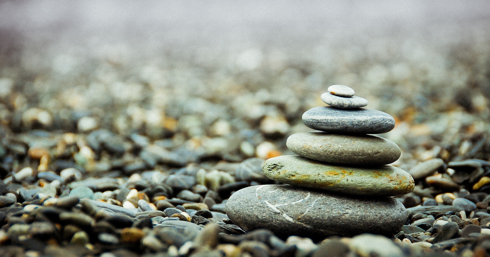 Stacking stones is meditative