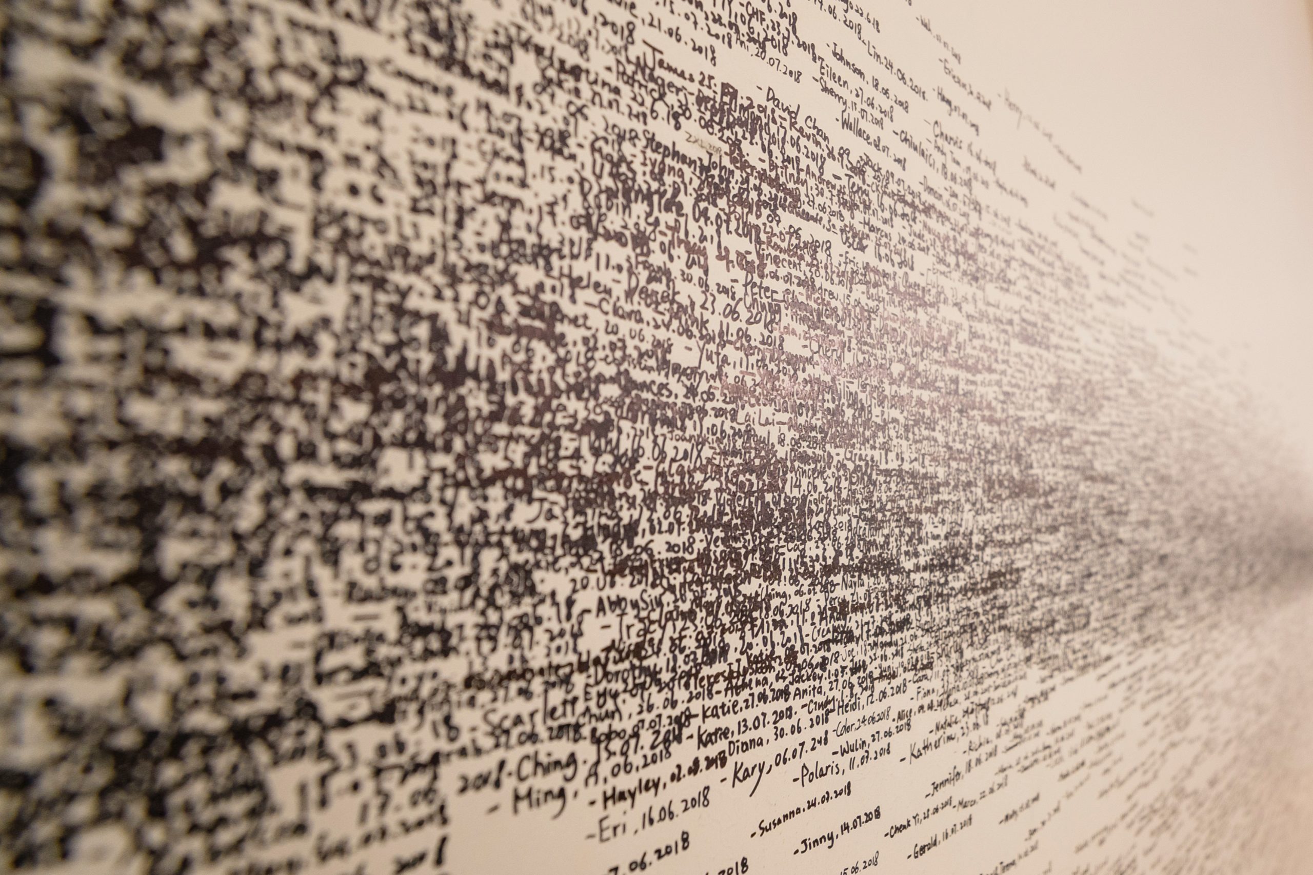 Scribbles on a wall signifying the many hard-to-read signs of autism in adults