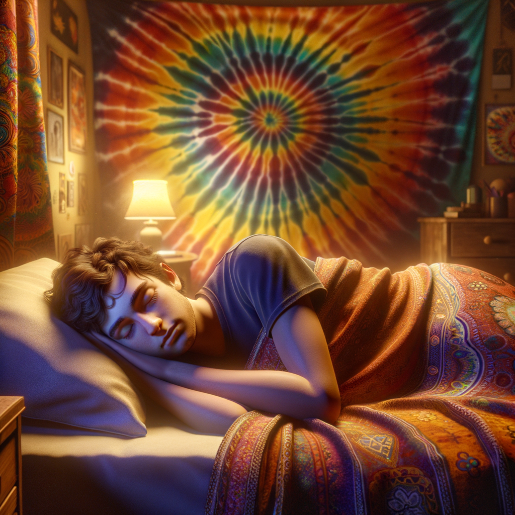 A teen with ADHD sleeping; rest is shown to reduce cannabis use