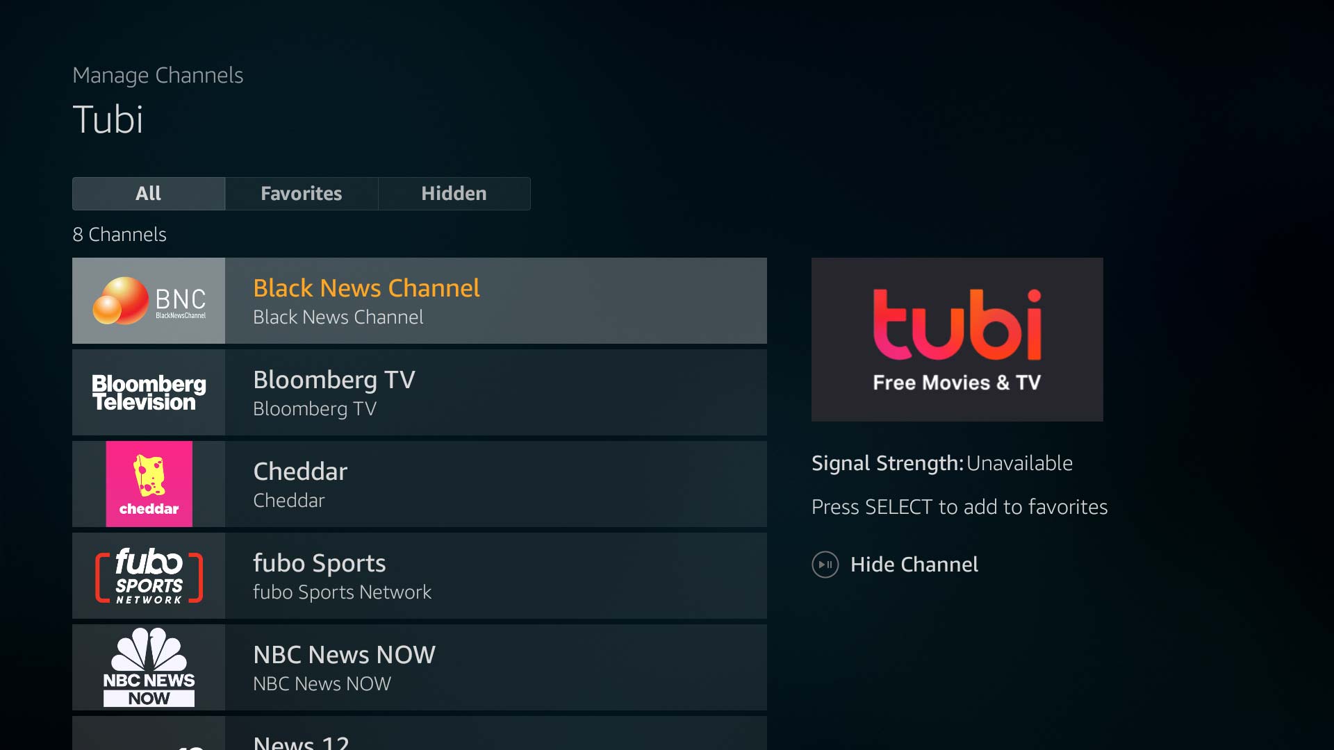 Tubi Now Integrates Into The Fire Tv S Live Tab And Channel Guide With 8 Free Channels Aftvnews