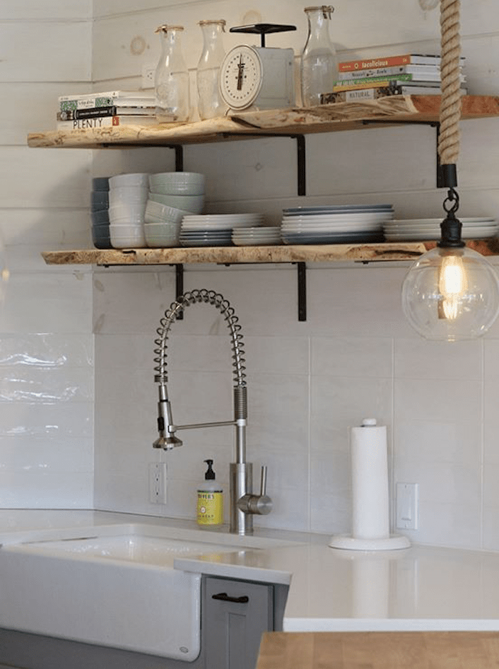 How To Make Open Shelving A Diy Wood Shelf Tutorial Allisa Jacobs