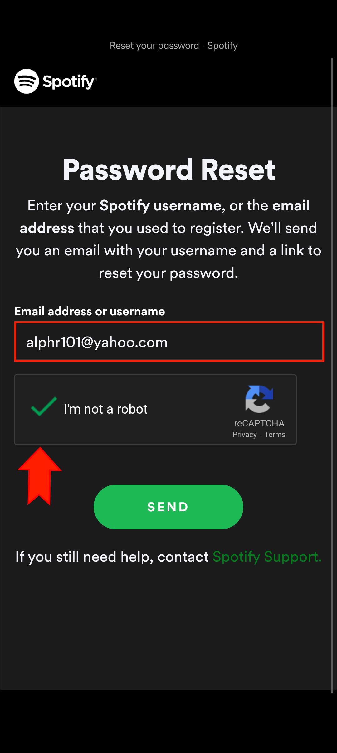 How To Change The Password To A Spotify Account