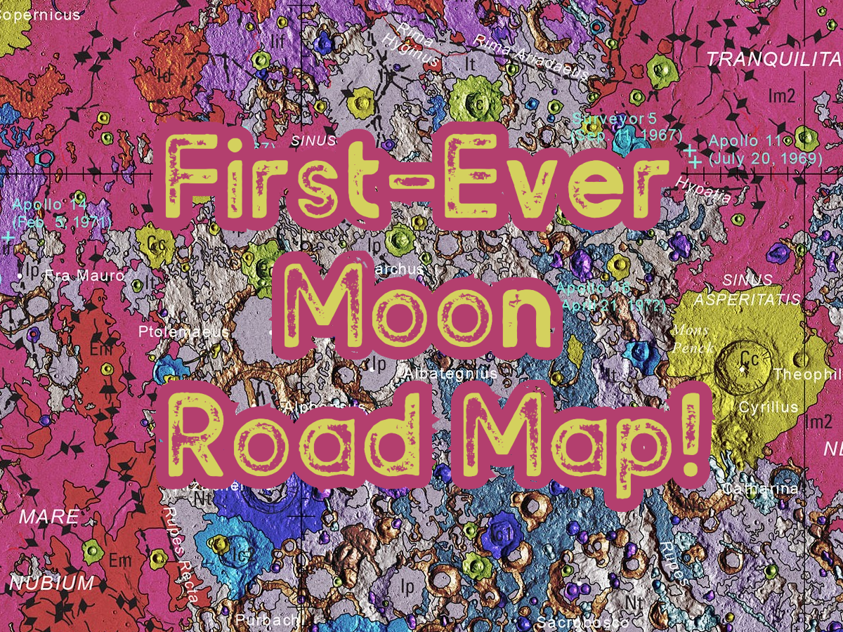 First Road Map of The Moon