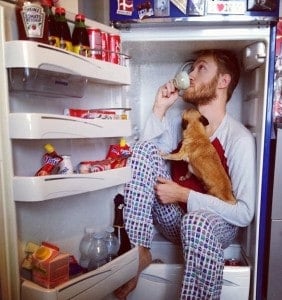 man fridge second dog