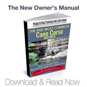 Cane Corso Training Manual