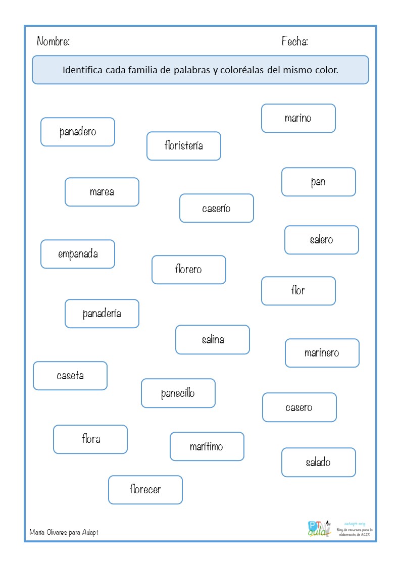 Familia Lexica Archivos Aula Pt