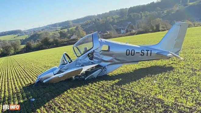 A Sonaca 200 Prototype Plane Crashes In Yves Gomezee In The Belgian Province Of Namur Aviation24 Be
