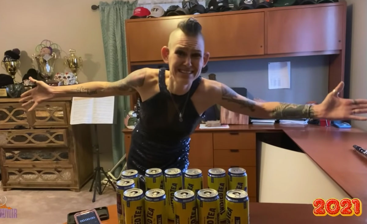 Woman Chugging A Case Of Twisted Tea In Under 2 5 Minutes Boozist