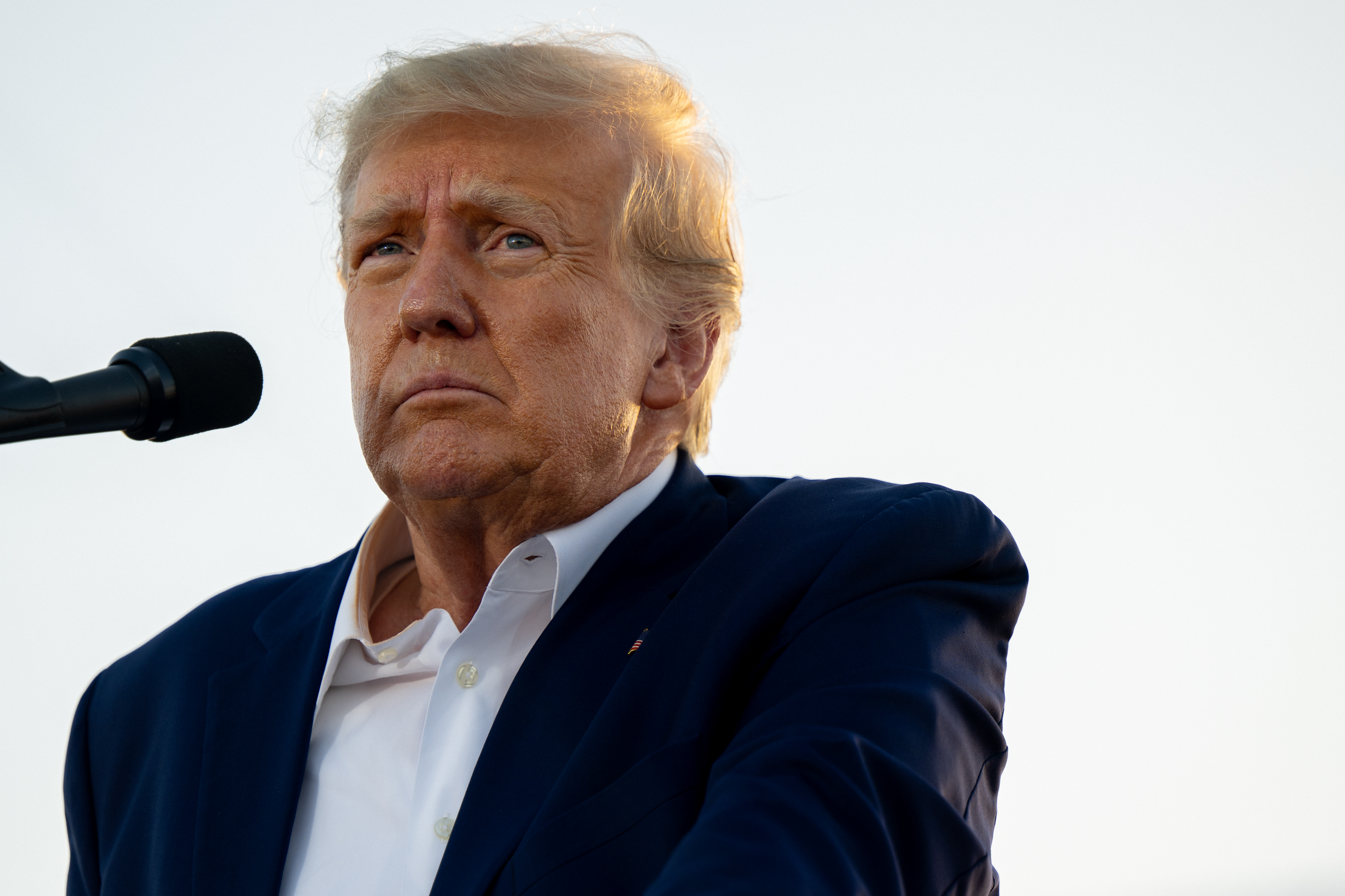 Former U.S. President Donald Trump speaks during a rally at the Waco Regional Airport on March 25, 2023 in Waco, Texas. (Photo by Brandon Bell/Getty Images)