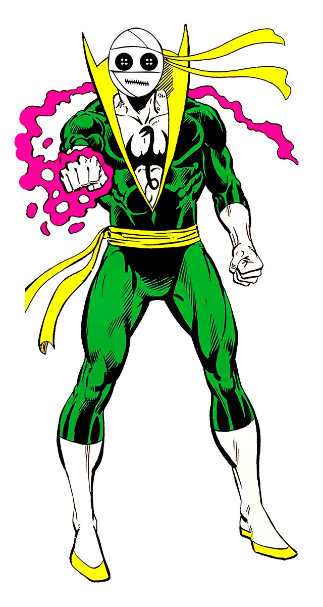Buttonface Character Iron Fist Danny Rand
