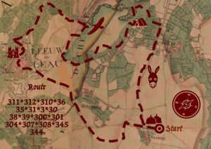 wandelknooppunten kaart