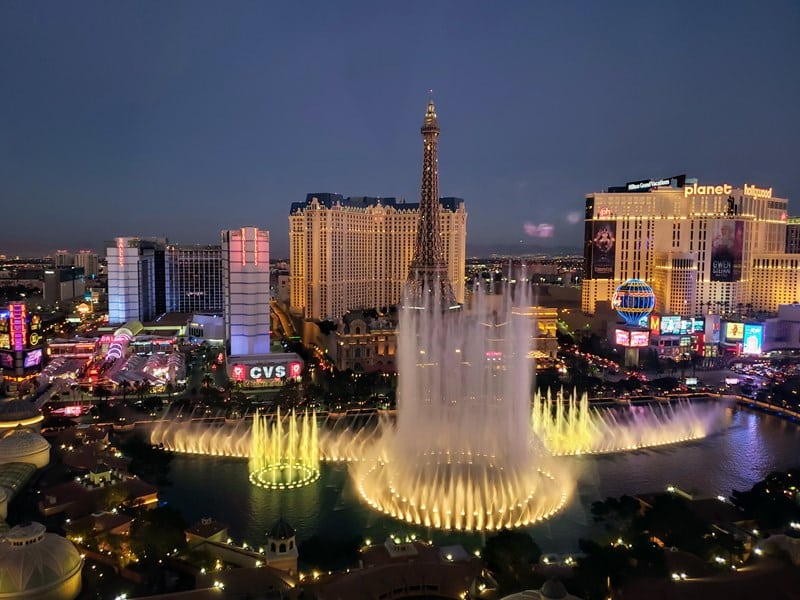 Bellagio Fountain Show California Family Travel