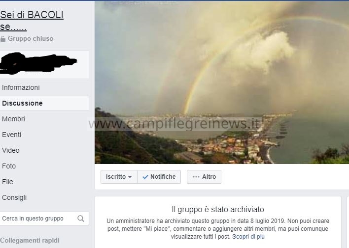 Il Caso Archiviato Il Gruppo Sei Di Bacoli Se Lesa La Liberta Di Pensiero E Delle Idee Campi Flegrei News