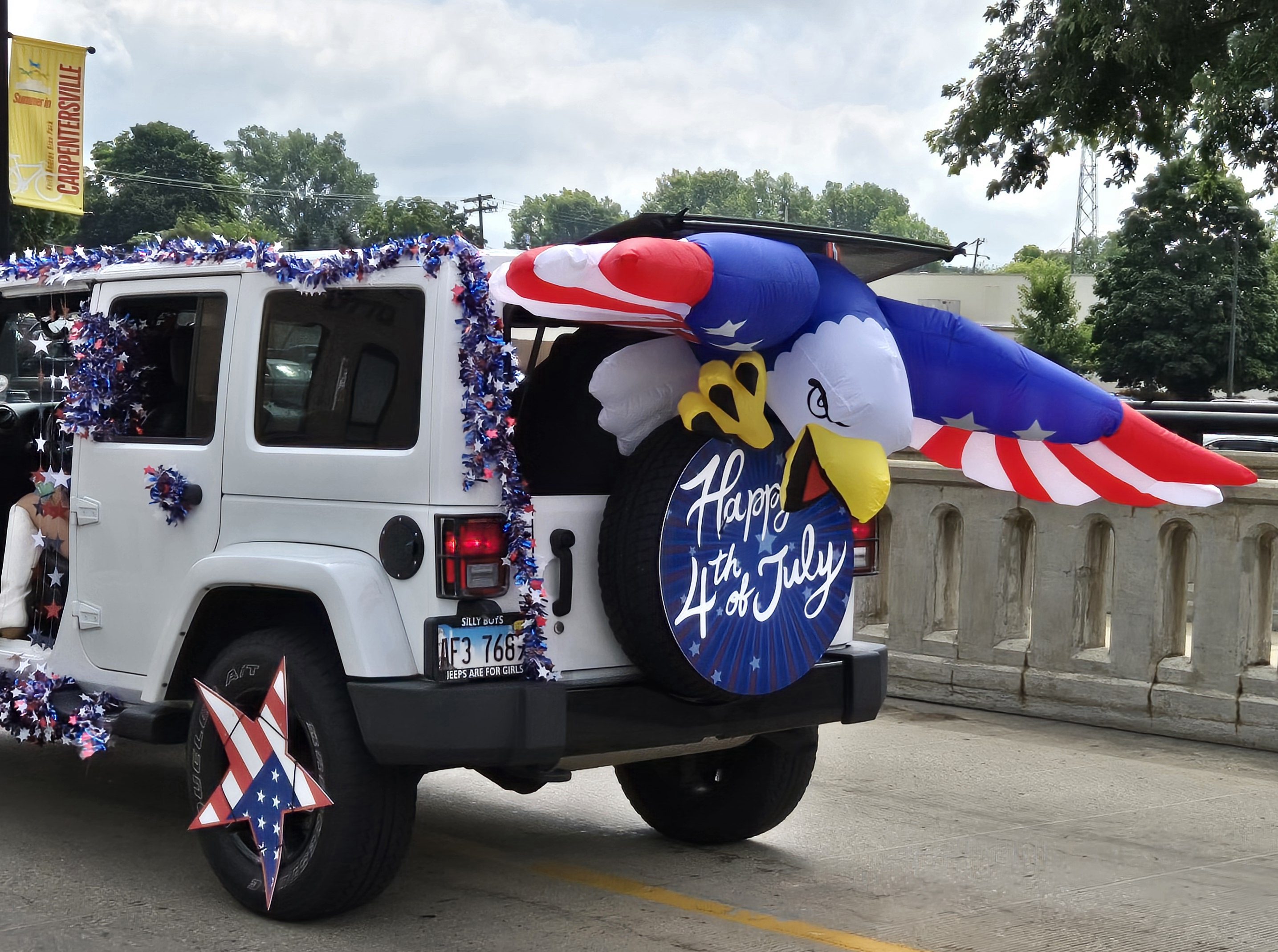 There was no shortage of red, white and blue Saturday during Carpentersville's Fourth of July parade. (Gloria Casas/The Courier-News)