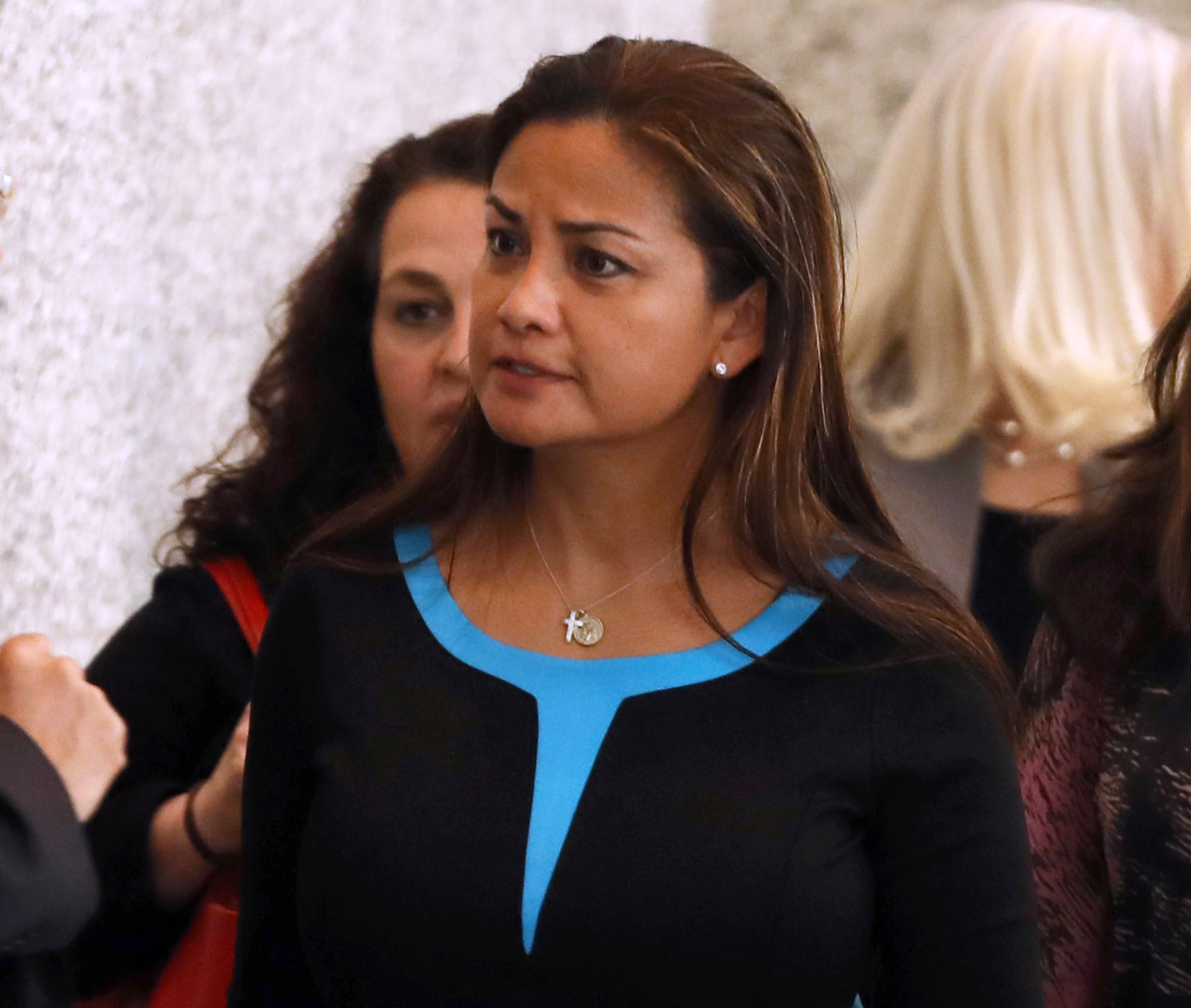 Judge Jessica Arong O'Brien leaves the Dirksen U.S. Courthouse on April 26, 2017. (Phil Velasquez/ Chicago Tribune)