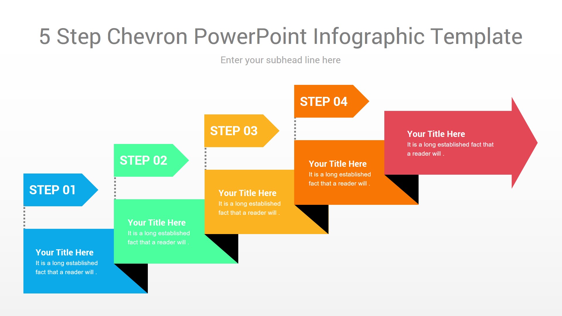 5 Steps Infographic Design For Powerpoint Templates Free Ppt Free 