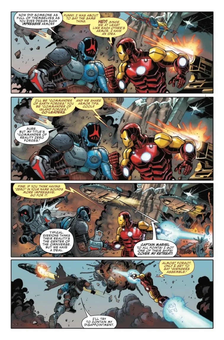 Iron Man And Foundation Divide Up Leadership In Fortnite X Marvel Zero War 2 Preview Comicon
