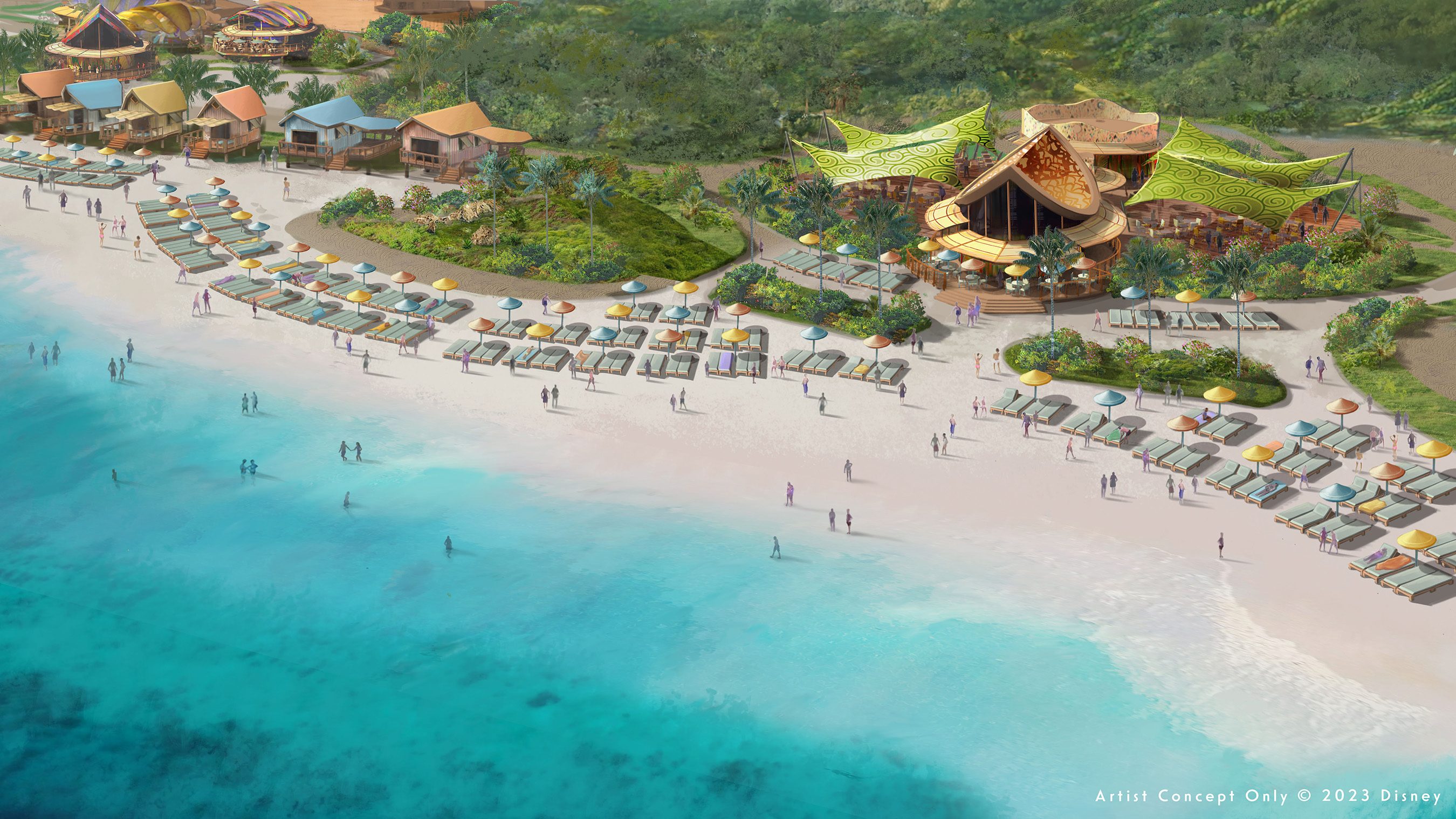 North of the family area at Lighthouse Point will be an adult-exclusive beach ??