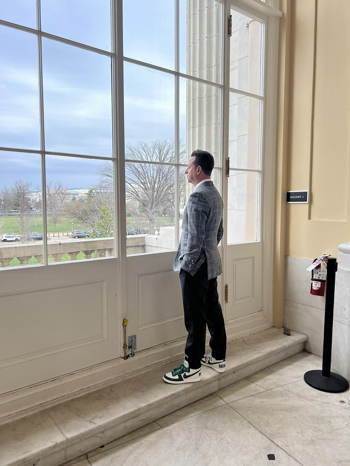 U.S. Rep. Jared Moskowitz, D-Fla., wears sneakers just about everywhere. (Congressman Jared Moskowitz/TNS)
