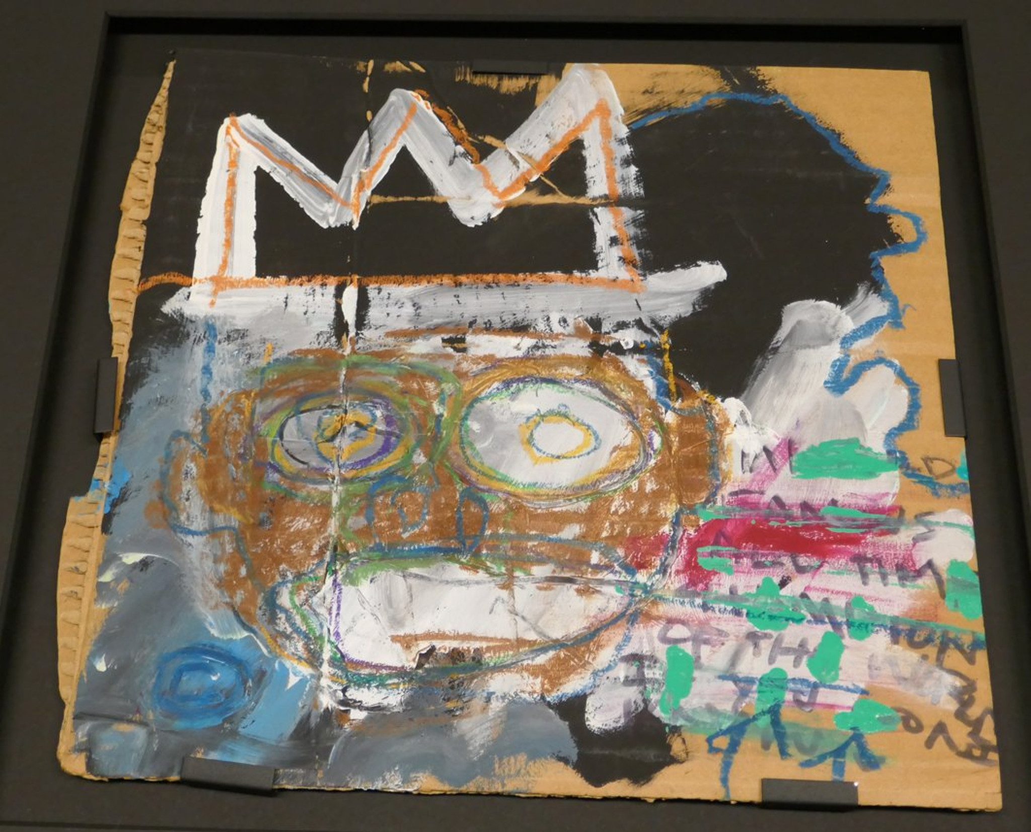 Here is one of the "approximately 20-30" fake Jean-Michel Basquiat artworks that prosecutors say were created by a Los Angeles auctioneer and an unnamed associate. (U.S. Department of Justice)