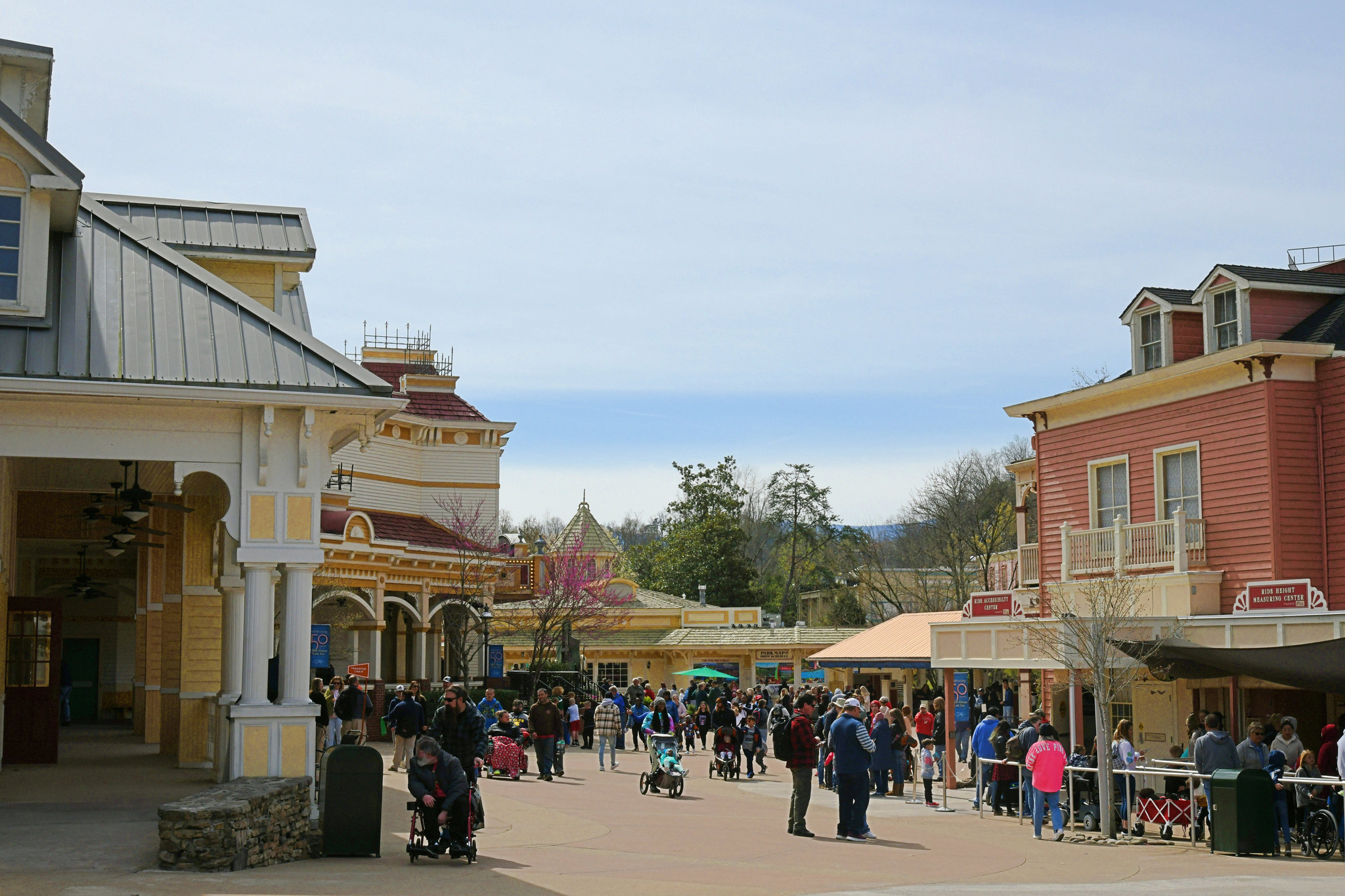 The Showstreet area of Dollywood in Pigeon Forge, Tennessee, on Saturday, March 11, 2023. (Linze Rice/for the Chicago Tribune)