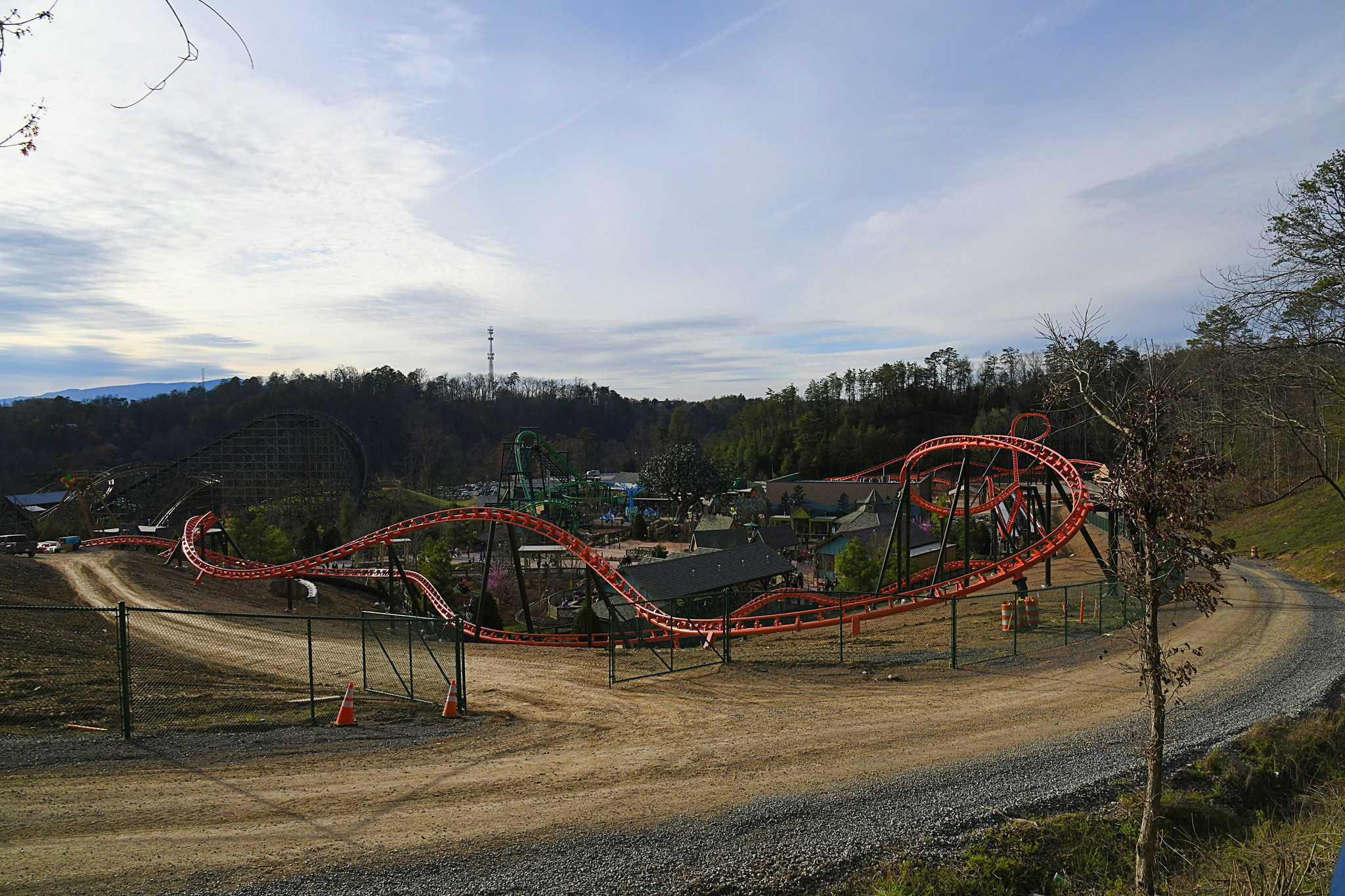 A new addition to Dollywood this year is Big Bear Mountain, Dollywood's longest coaster, clocking in at 3,990 feet, in Pigeon Forge, Tennessee, Saturday, March 11, 2023.