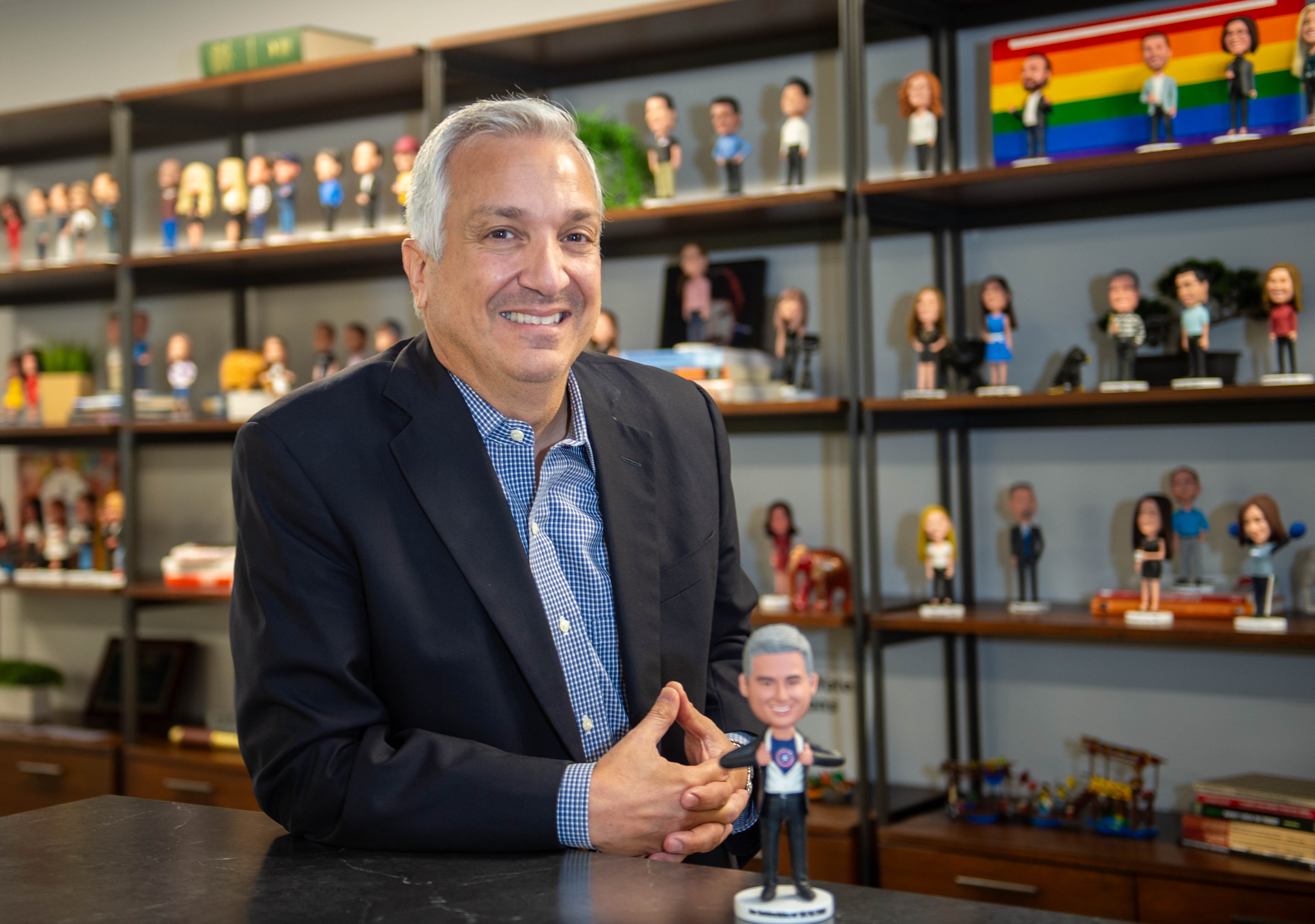 Slalom's General Manager Jim Goldschlager at the Slalom office in Hartford on Thursday, August 17, 2023. (Aaron Flaum/Hartford Courant)