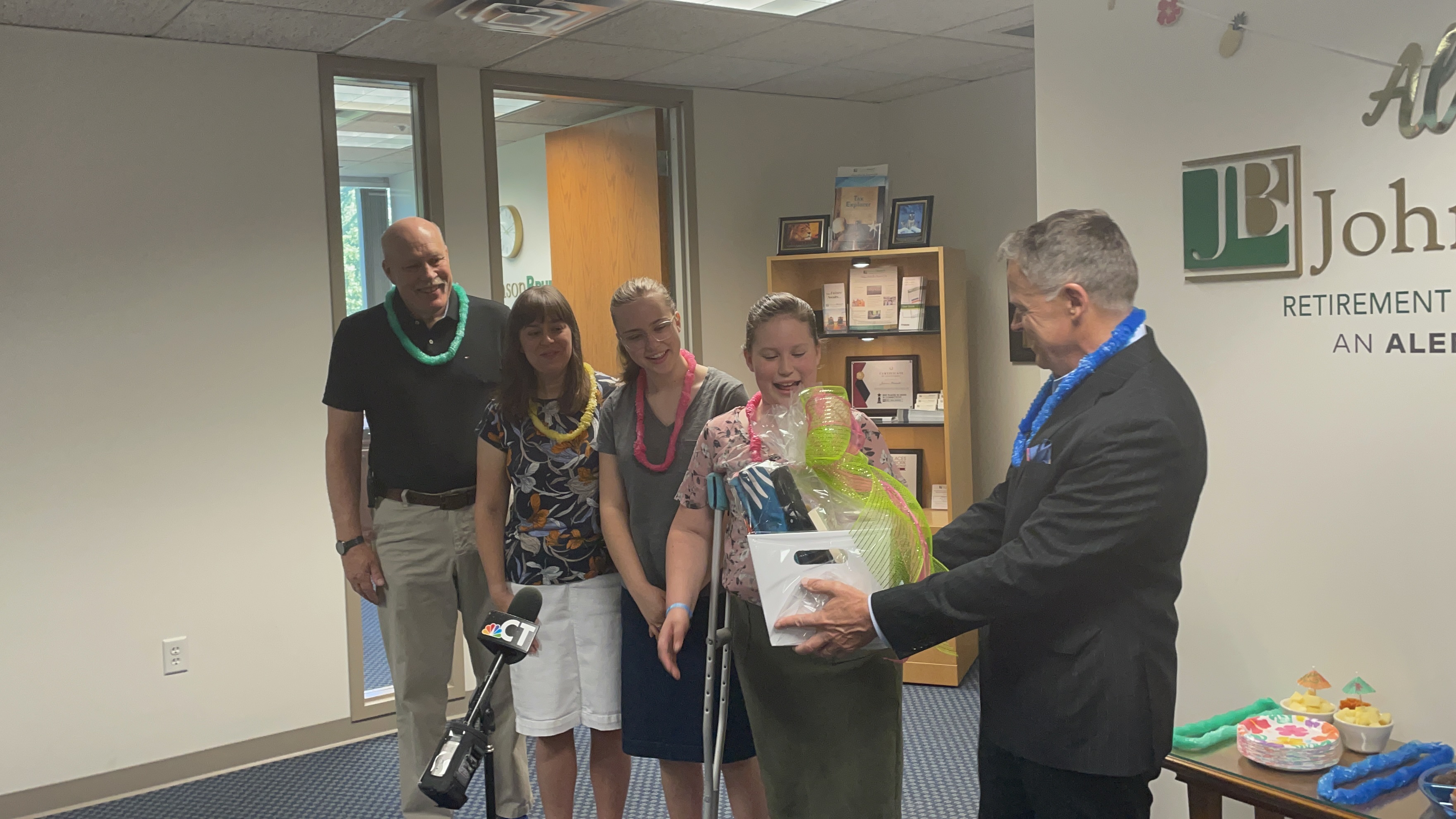 Now. with the help of the Make-A-Wish Connecticut, the Websters are heading for a vacation in Hawaii at the wish of Rachel. The wish was funded by Johnson Brunetti Retirement and Investment Specialists