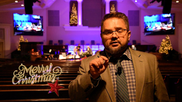 Leonid Regheta, Pastor of Russian River of Life Church Dallas with Christmas 2020 Greeting