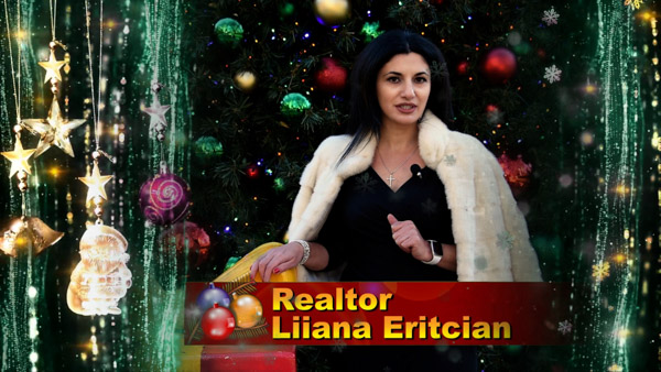 Liiana "Diana" Eritcian, Armenian And Russian speaking Realtor in Dallas, Texas with Christmas 2020 Greeting