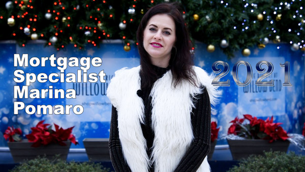 Marina Pomaro, Russian Speaking Mortgage Specialist in Dallas, With Her Christmas 2020 Greeting