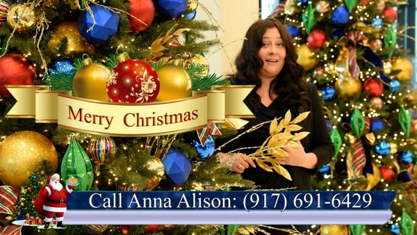 Anna Alison of Sam Pack's Five Star Ford Dallas Christmas 2020 Greeting English