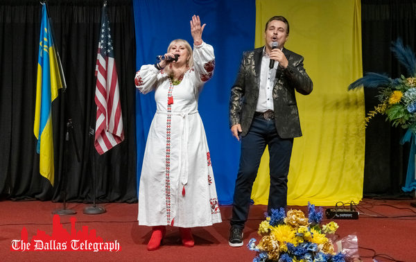 Ludmila "Ukrainian Madonna" Kasyanenko and People's Artist of Ukraine Anatoly Matvichuk in Dallas