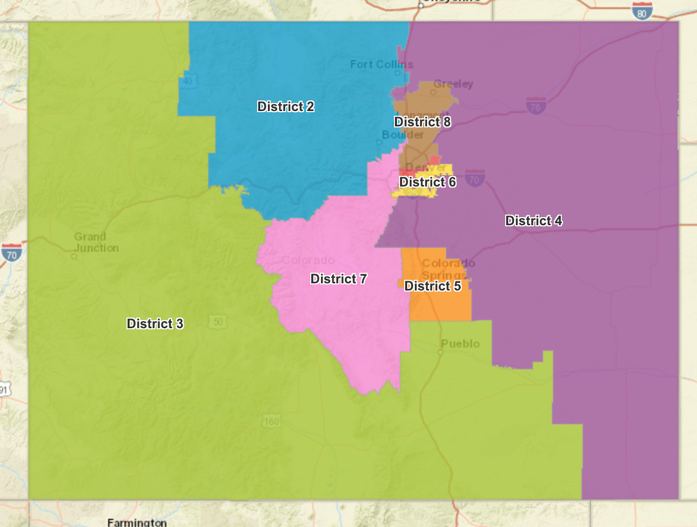 Congressional redistricting map